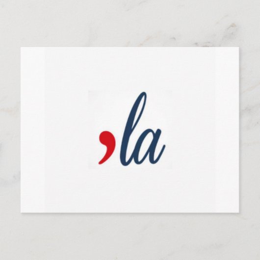 「ラ・カマラハリス。ヘビーホワイト ポストカード (正面)