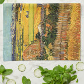 ラ・クラウの収穫、モンマジュール　（Vincent van Gogh） キッチンタオル (折り畳み)