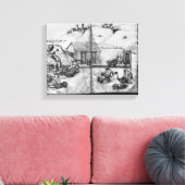 ラ・クロワ鉱山の銀鉱山 キャンバスプリント (インサイチュ (リビング))