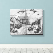 ラ・クロワ鉱山の銀鉱山 キャンバスプリント (インサイチュ (ウッドフロア))