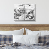 ラ・クロワ鉱山の銀鉱山 キャンバスプリント (インサイチュ (寝室))