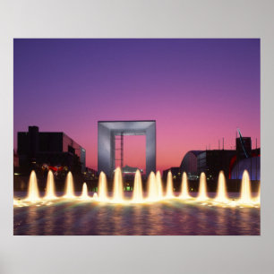 ラ・グランデ・アルケー、ラ・ディフェンス、パリ、フランス ポスター