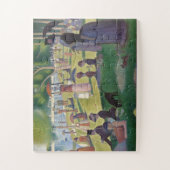 『ラ・グランデ・ジャッテ・ジョルジュ・スーラトの日曜日』、1884年 ジグソーパズル (縦)