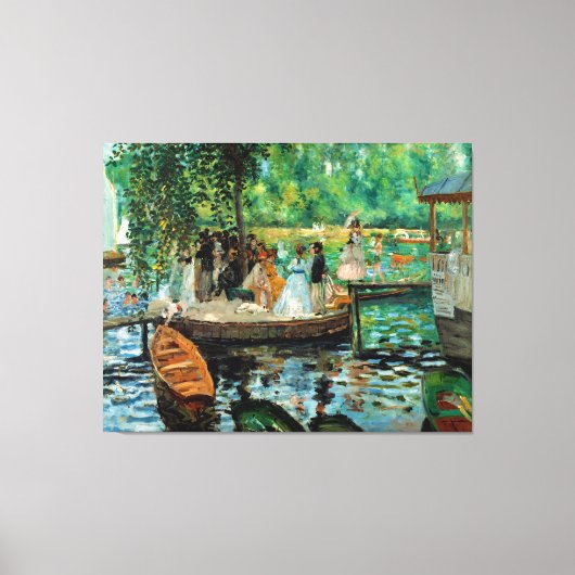 ラ・グレヌイエ・バイ・ピエール・アウグスト・ルノアール（1869年） キャンバスプリント (正面)