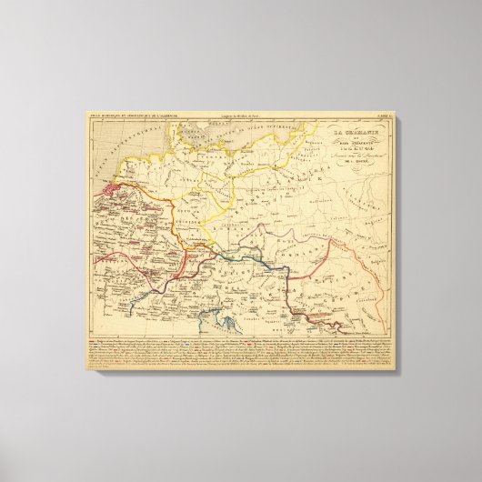 ラ・ゲルマニエa la fin du 5e siecle キャンバスプリント (正面)