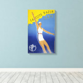 ラ・コートダジュール・リエテ・ヴィンテージのポスター復元 キャンバスプリント (インサイチュ (ウッドフロア))