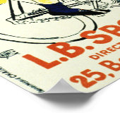 ラ・シャイン・シンプソン・サイクルラートレック・ヴィンテージのポスター広告 ポスター (角)