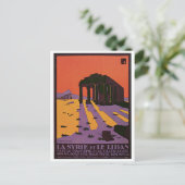 ラ・シリエ・エ・ル・リバン・ヴィンテージ旅行ポスター ポストカード (スタンド正面)