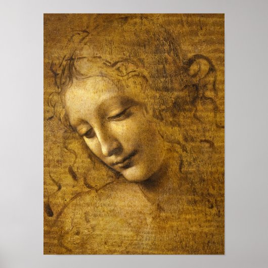 ラ・スカピグリアタ、1508年レオナルド・ダ・ヴィンチ ポスター (正面)