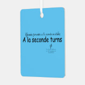 ラ・セカンデが空を青と黒のsqにする。 メタルオーナメント (正面左)