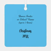 ラ・セカンデが空を青と黒のsqにする。 メタルオーナメント (裏面)