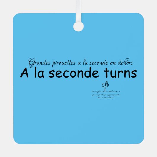 ラ・セカンデが空を青と黒のsqにする。 メタルオーナメント (正面)