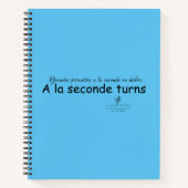 ラ・セコンデが空を青く黒に変える ノートブック (正面)