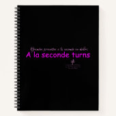 ラ・セコンドが黒とピンクに変わる ノートブック (正面)