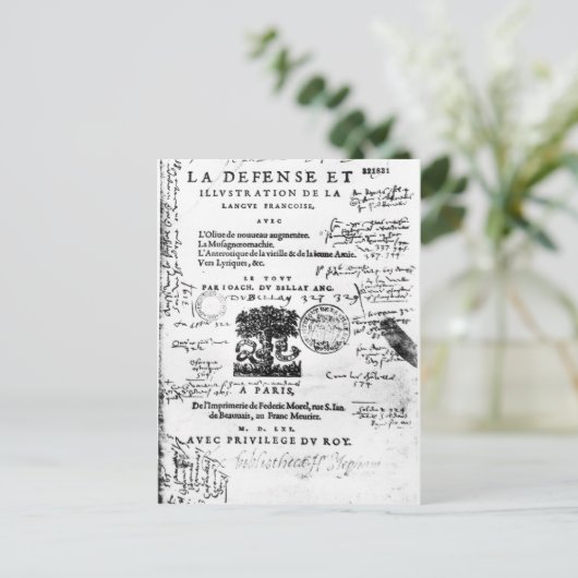 『ラ・デファンス・エ・イリュストラシオン』の扉絵 ポストカード (スタンド正面)