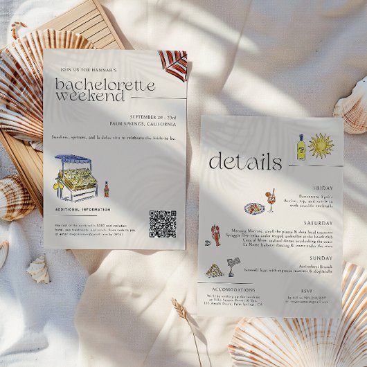 ラ・ドルチェ・ヴィタ | イタリアンサマー バチェロレッテ 招待状
