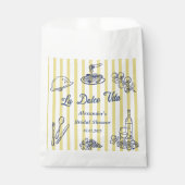 ラ・ドルチェ・ヴィタ イタリアン ブライズシャワー パーティ フェイバーバッグ (正面)