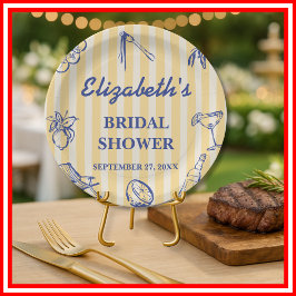 ラ・ドルチェ・ヴィタ レモン イタリアン ブライダルシャワー ペーパープレート