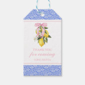 ラ ドルチェ ヴィタ レモン ピンク ボウ サンクス ギフトタグ (正面)