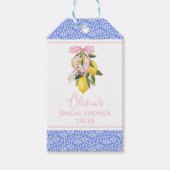 ラ ドルチェ ヴィタ レモン ピンク ボウ サンクス ギフトタグ (正面)