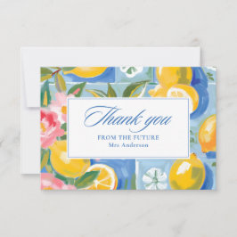 ラ・ドルチェ・ヴィタ レモン ブライダルシャワー サンキューカード