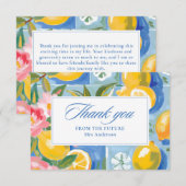 ラ・ドルチェ・ヴィタ レモン ブライダルシャワー サンキューカード (正面/裏面)