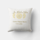 ラ・ドルチェ・ヴィータ イエロー レモン ブライダル シャワー パステル ボ クッション (裏面)