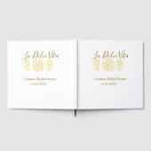 ラ・ドルチェ・ヴィータ イエロー レモン ブライダル シャワー パステル ボ ゲストブック (全面)