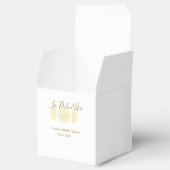 ラ・ドルチェ・ヴィータ イエロー レモン ブライダル シャワー パステル ボ フェイバーボックス (オープン)