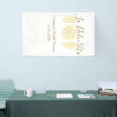 ラ・ドルチェ・ヴィータ イエロー レモン ブライダル シャワー パステル ボ 横断幕 (トレードショー)