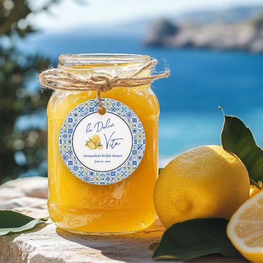 ラ・ドルチェ・ヴィータ イタリアンサマー ブライダルシャワー フェイバータグ