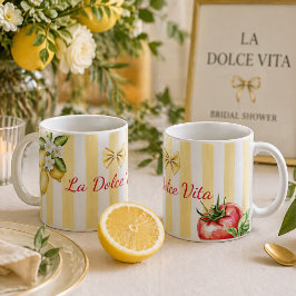 ラ・ドルチェ・ヴィータ イタリアンシトラスとトマトのギフト コーヒーマグカップ