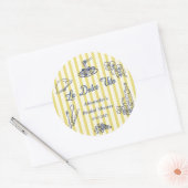 ラ・ドルチェ・ヴィータ イタリアン ブライズシャワー パーティー ラウンドシール (封筒)