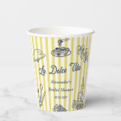 ラ・ドルチェ・ヴィータ イタリアン ブライズシャワー パーティー 紙コップ (裏面)