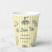 ラ・ドルチェ・ヴィータ イタリアン ブライズシャワー パーティー 紙コップ (正面)