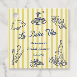 ラ・ドルチェ・ヴィータ イタリアン ブライダルシャワー パーティー フェイバータグ