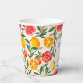 ラ・ドルチェ・ヴィータ イタリアン レモン ブライダルシャワー 紙コップ (正面)