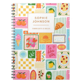 ラ・ドルチェ・ヴィータ イタリア フランス カラフル オーダーメイド ノートブック