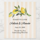 ラ・ドルチェ・ヴィータ ウェディング ワインラベル (シングルラベル)