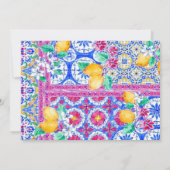 ラ・ドルチェ・ヴィータ エレガント フラット セーブ・ザ・デート カード (裏面)