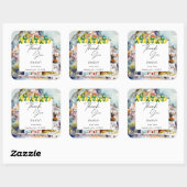 ラ・ドルチェ・ヴィータ サマー イタリアン ブライダル シャワー スクエアシール (シート)