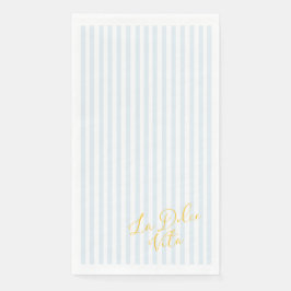 ラ・ドルチェ・ヴィータ ブルー ストライプ ペーパーナプキン