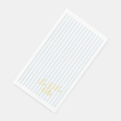 ラ・ドルチェ・ヴィータ ブルー ストライプ ペーパーナプキン (コーナー)