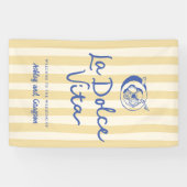 ラ・ドルチェ・ヴィータ レモン イタリアン ウェディング サイン 横断幕 (横)