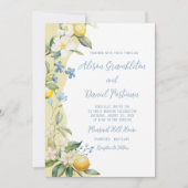 ラ・ドルチェ・ヴィータ レモン フラワーの結婚式招待状 招待状 (正面)