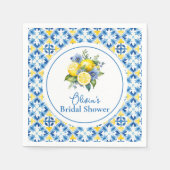 ラ・ドルチェ・ヴィータ レモン ブライダルシャワー スタンダードカクテルナプキン (正面)