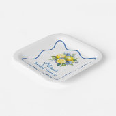 ラ・ドルチェ・ヴィータ レモン ブライダルシャワー ペーパープレート (傾斜あり)