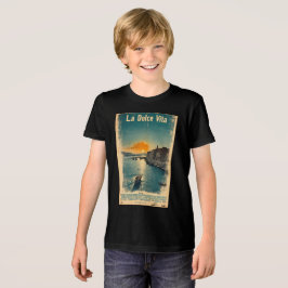 . ラ・ドルチェ・ヴィータ - 1960年代のポスターにインスパイア トライブレンドTシャツ
