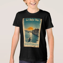 . ラ・ドルチェ・ヴィータ - 1960年代のポスターにインスパイア トライブレンドＴシャツ