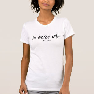 ラ·ドルチェ·ヴィータTシャツ（白） Tシャツ